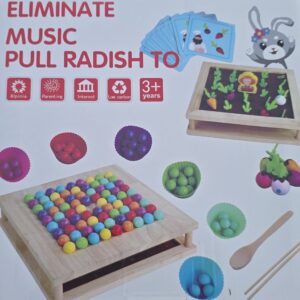 Kopshti i perimeve & Puzzle me rruaza me ngjyra (2 në 1)