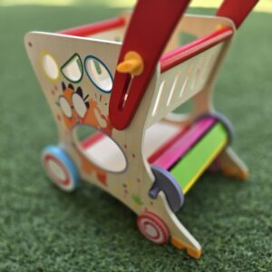 Karrocë Multifunksionale Druri për Fëmijë – Montessori Walker