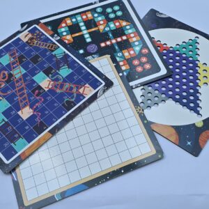 Lojëra interaktive tavoline (4 në 1)-  Ludo, Snakes and ladders, Loja Koja dhe Dama Kineze