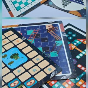 Lojëra interaktive tavoline (6 në 1)-  Ludo, Snakes and ladders, Shah, Loja Koja, Dama Kineze dhe Shahu i Kafsheve