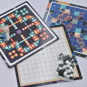 Lojëra interaktive tavoline (3 në 1)-  Ludo, Snakes and ladders, Loja Koja