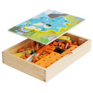 Lojë kreative edukative me vida & puzzle druri “shumëfunksionale”